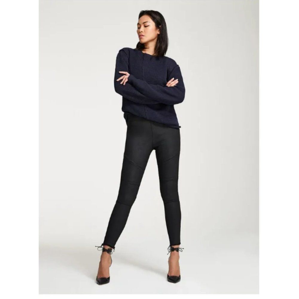 DL1961 Sz. 24 Haven Black Coated Denim Leggings